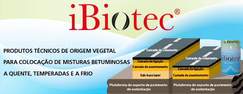 iBiotec SOLVETAL® removedores de betume e antiaderentes para misturas betuminosas rodoviárias.